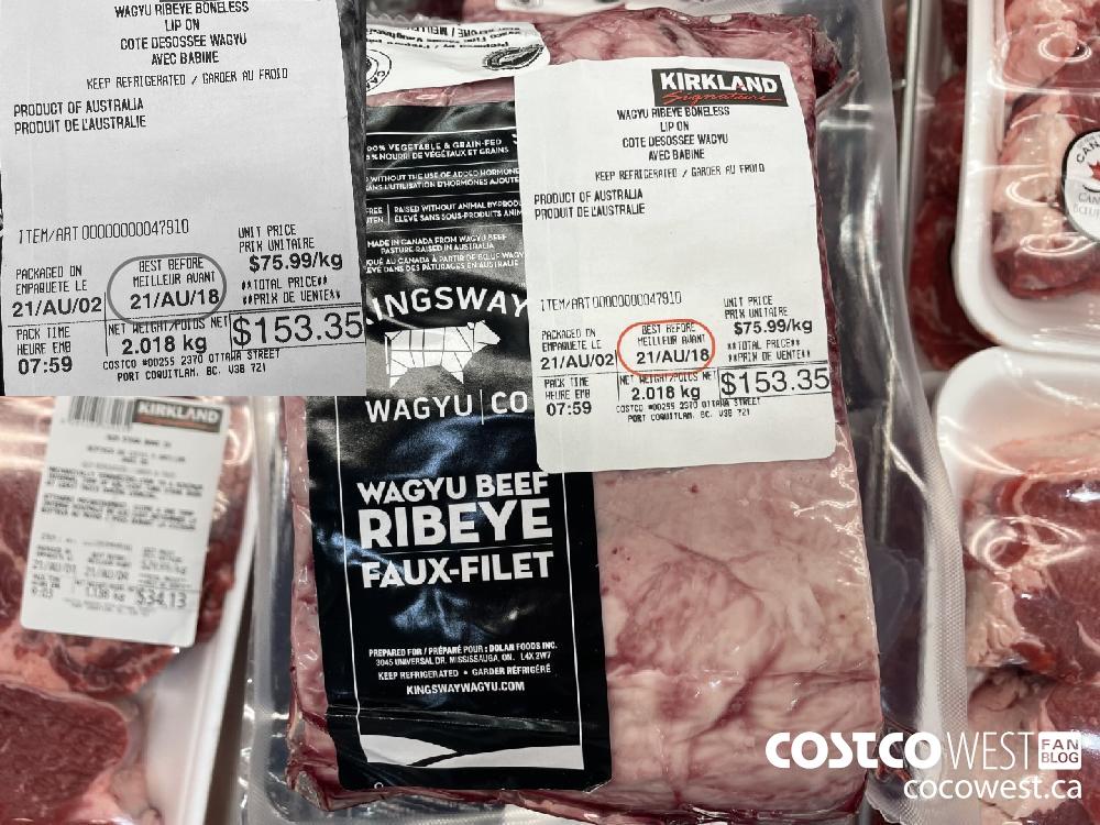 47910 WAGYU RIBEYE BONELESS LIP ON $75.99