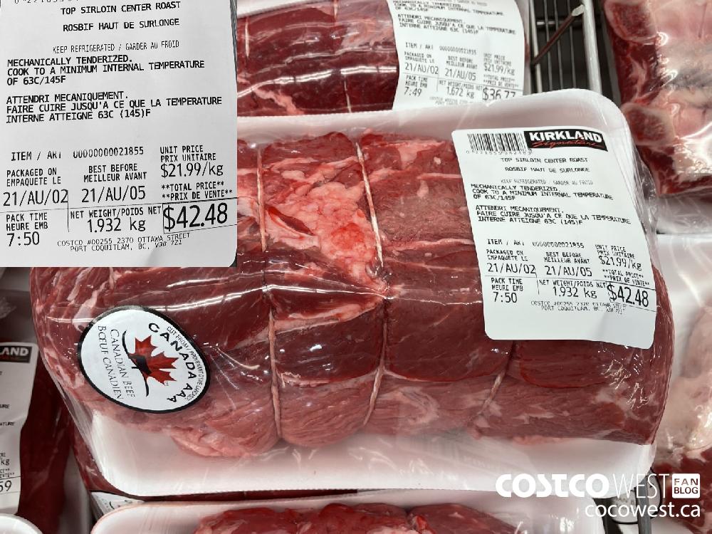 21855 TOP SIRLOIN CENTER ROAST $21.99