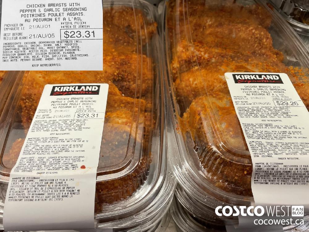 47236 CHICKEN BREASTS WITH PEPPER & GARLIC SEASONING $23.31