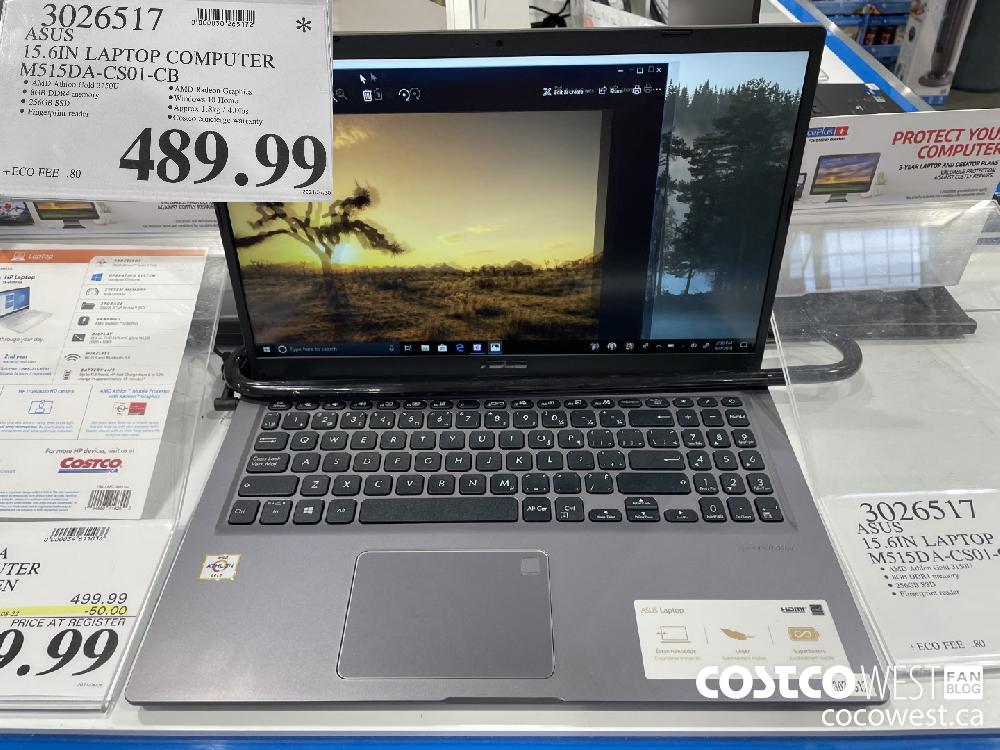 3026517 ASUS 15.6IN LAPTOP COMPUTER M515DA-CS01-CB $489.99