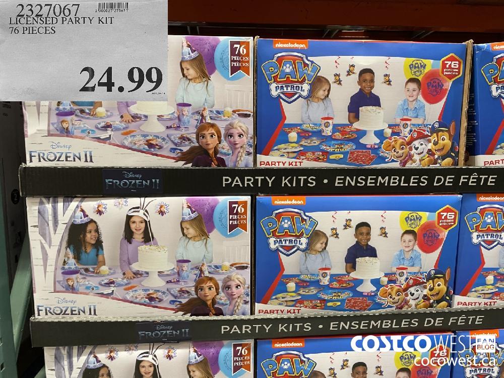 2327067 LICENSED PARTY KIT 76 PIECES $24.99