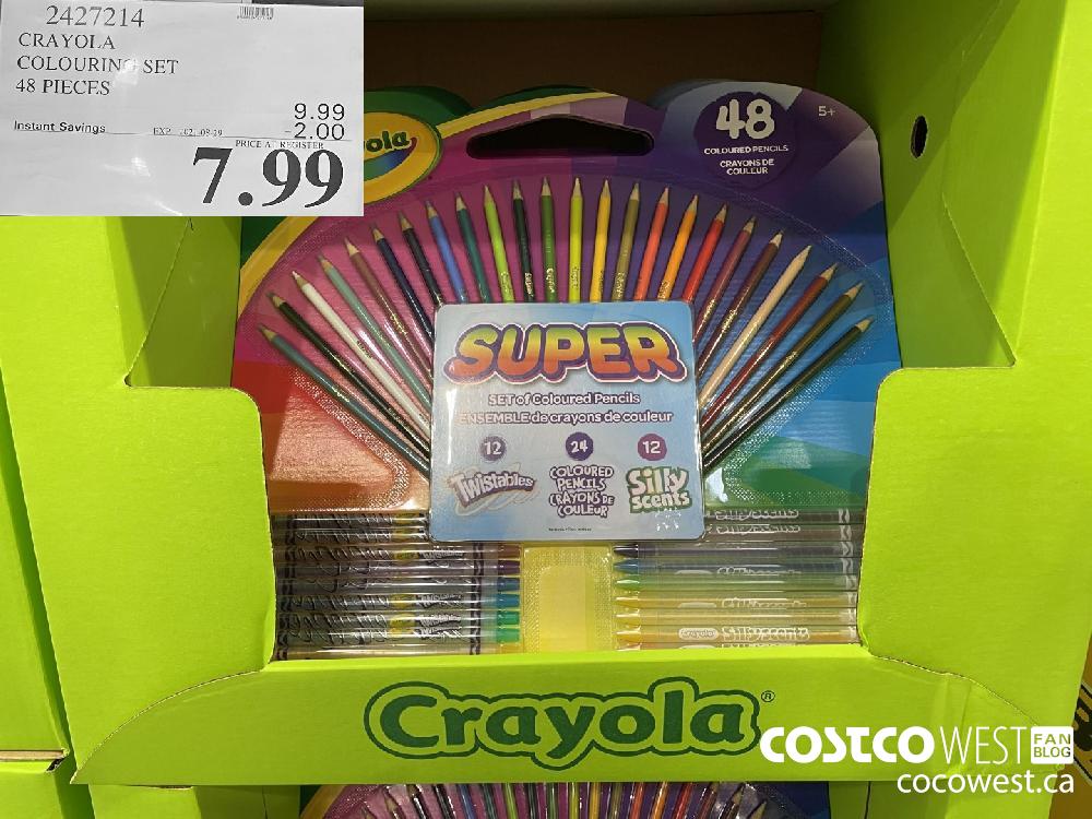 2427214 CRAYOLA COLOURING SET 48 PIECES ($2.00 INSTANT SAVINGS EXPIRES ON 2021-08-29) $7.99