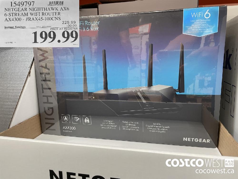 Netgear Routeur WiFi 6 AX6 Nighthawk 6 flux (RAX50) - WiFi AX5400