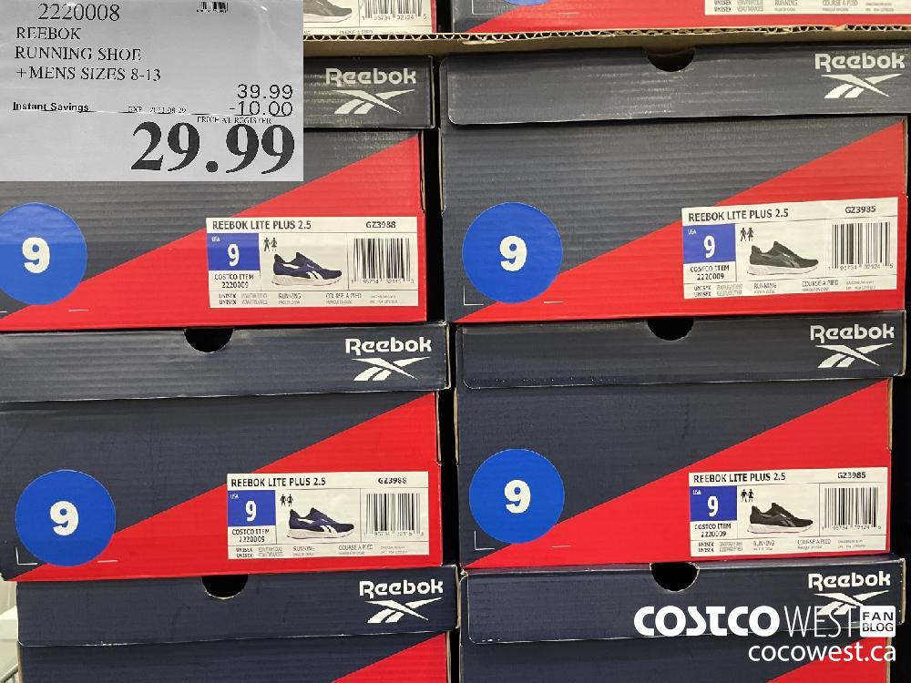 Costco reebok outlet shoes mens