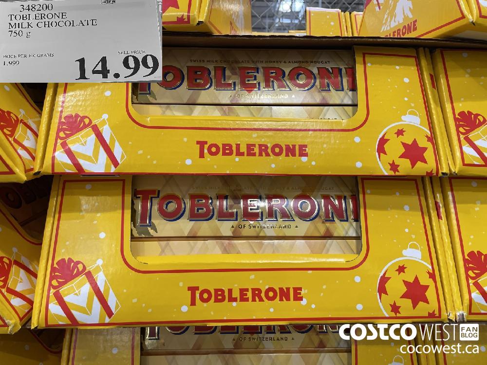 348200 TOBLERONE MILK CHOCOLATE 750 g $14.99