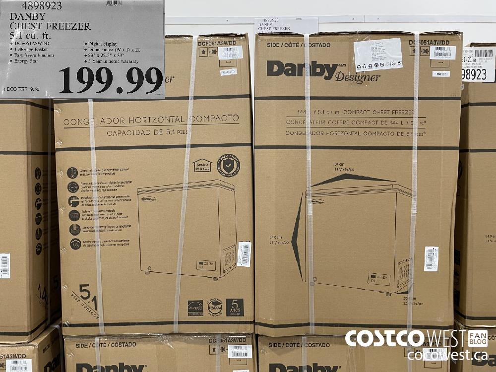 4898923 DANBY CHEST FREEZER 5.1 cu. ft. $199.99