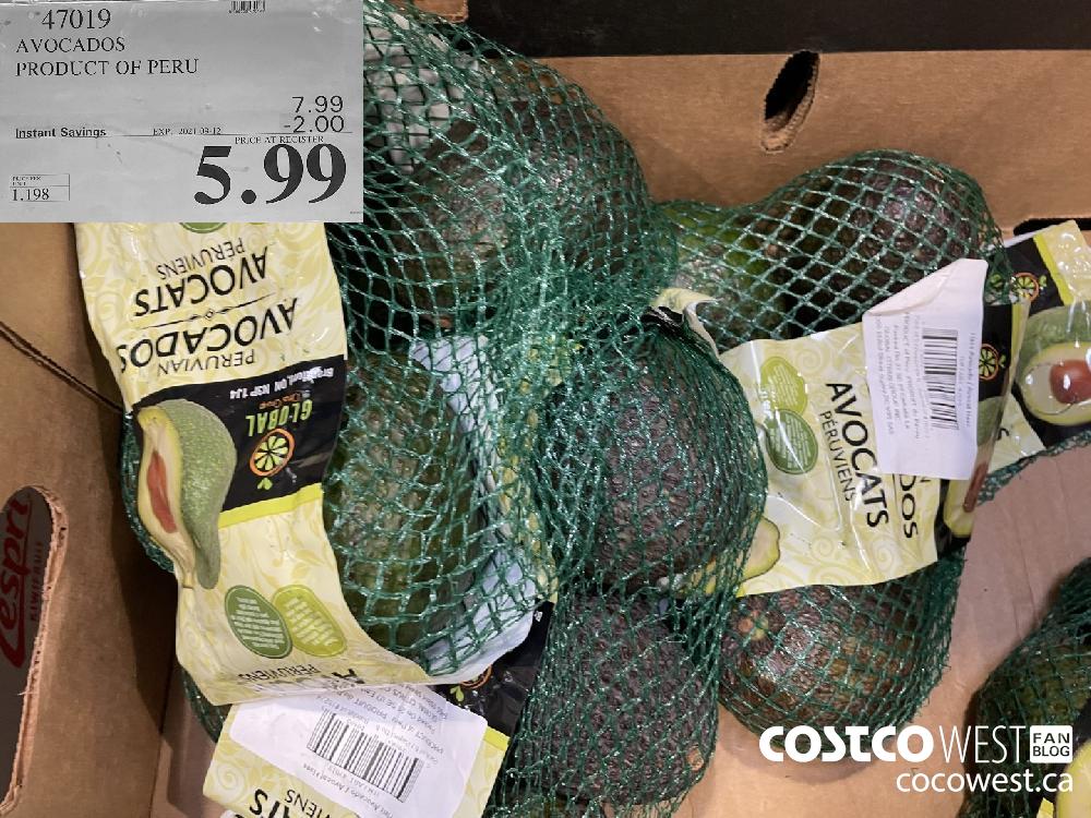 47017 AVOCADOS PRODUCT OF PERU ($2.00 INSTANT SAVINGS EXPIRES ON 2021-09-12) $5.99