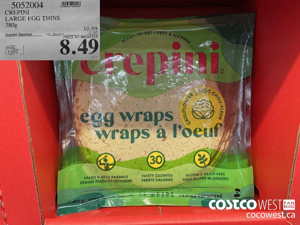 5052004 CREPINI LARGE EGG THINS 280g ($2.50 INSTANT SAVINGS EXPIRES ON 2021-09-26) $8.49