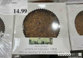 1567274CHOCOLATE HAZELNUT TORTE 9 inch $14.99