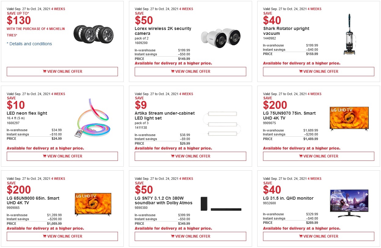 Costco Flyer & Costco Sale Items for Oct 4-10, 2021, for BC, AB