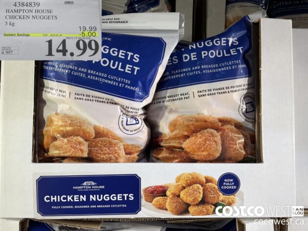RECALL NOTICE: Hampton House brand Chicken Nuggets recalled due to  Salmonella - Costco West Fan Blog