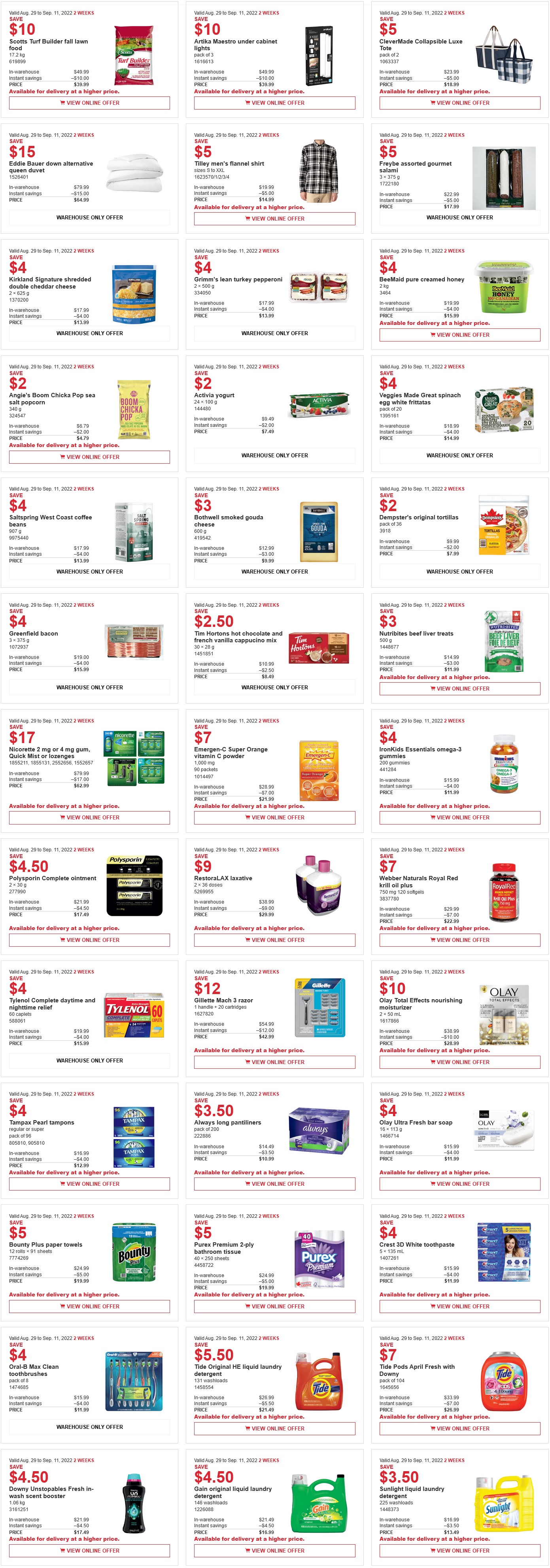 Costco Flyer Costco Sale Items for Aug 29 Sep 4 2022 for BC