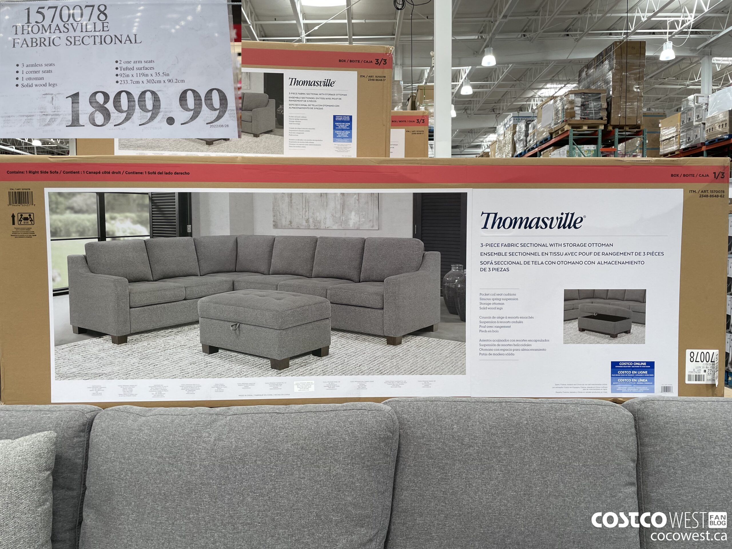 Costco Summer 2022 Superpost The Entire Seasonal Section Furniture   THOMASVILLE FABRIC SECTIONAL 20220829 98222 Scaled 