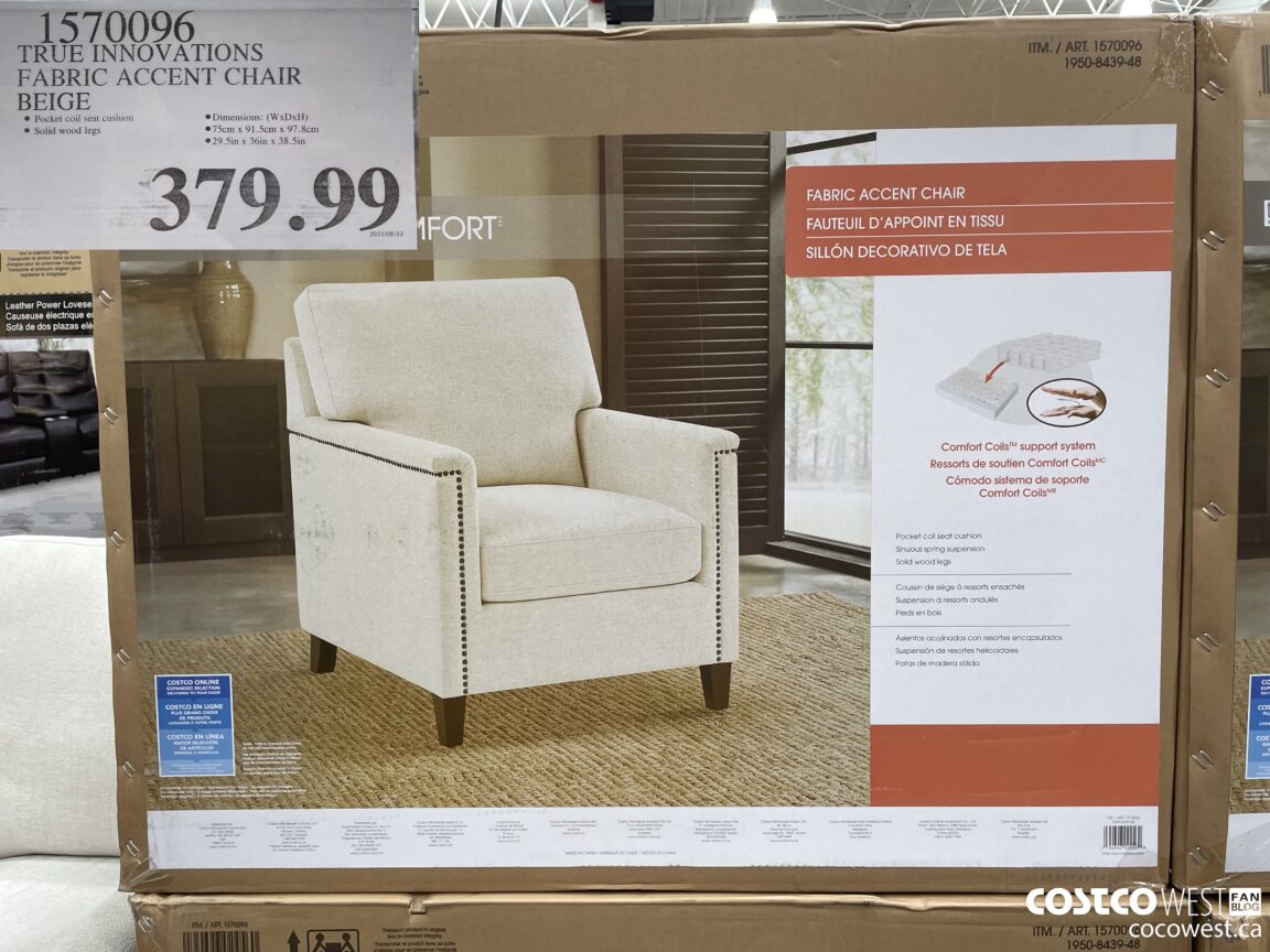 Costco Summer 2022 Superpost The Entire Seasonal Section Furniture   TRUE INNOVATIONS FABRIC ACCENT CHAIR BEIGE 20220829 98212 1152x864 