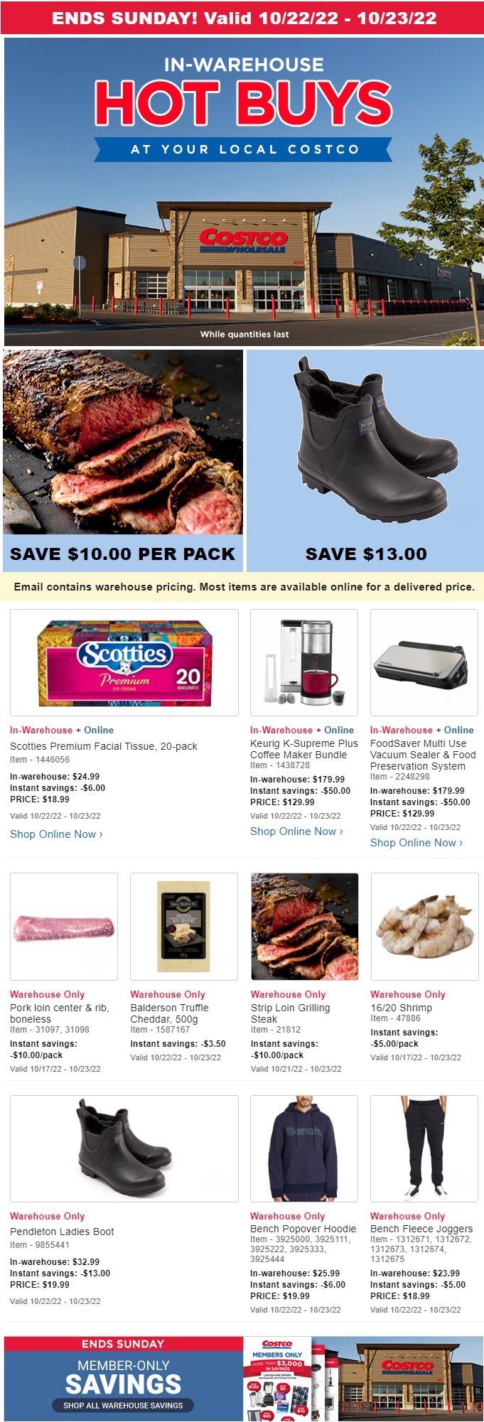 Weekend Update! – Costco Sale Items for Oct 21-23, 2022 for BC, AB