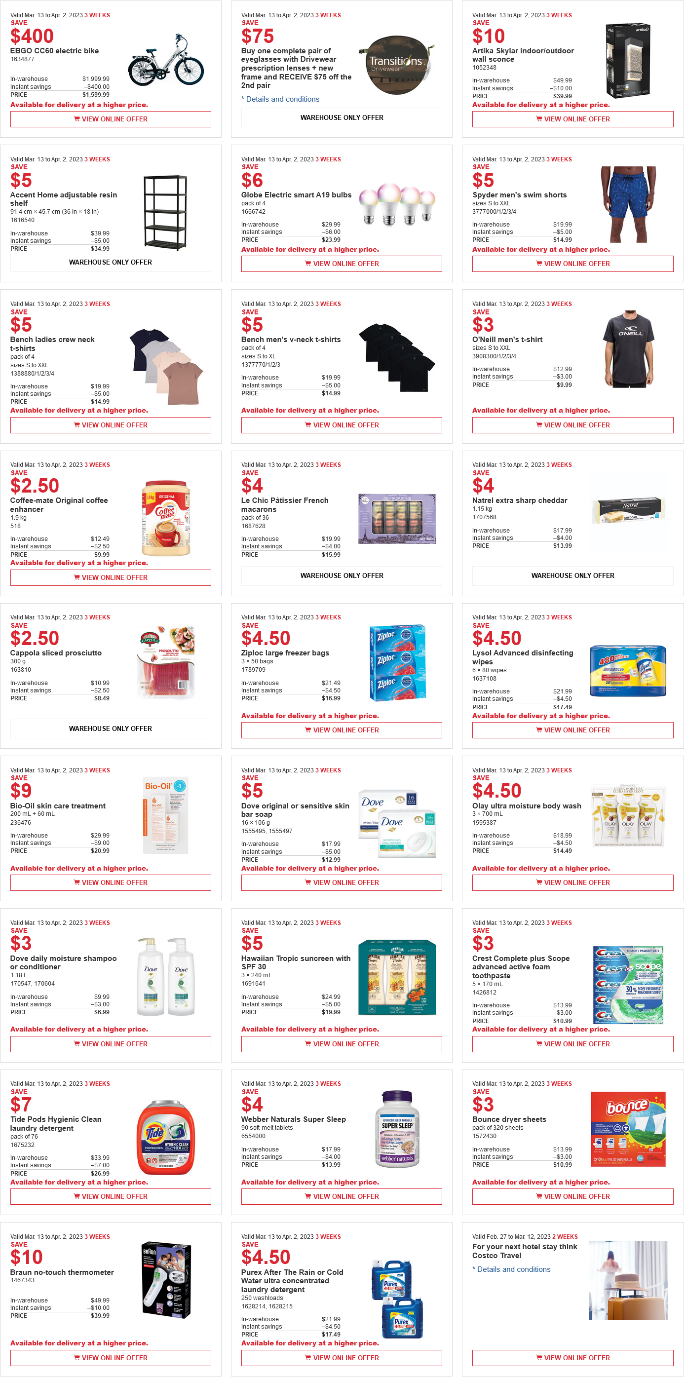 Costco Flyer & Costco Sale Items for Mar 20-26, 2023 for BC, AB