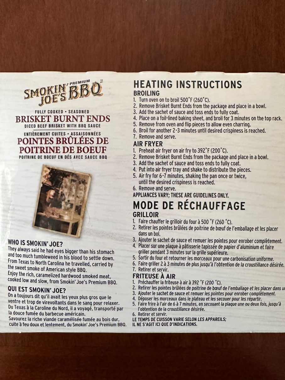 Smokin' Joe's Brisket Burnt Ends Review Costco West Fan Blog