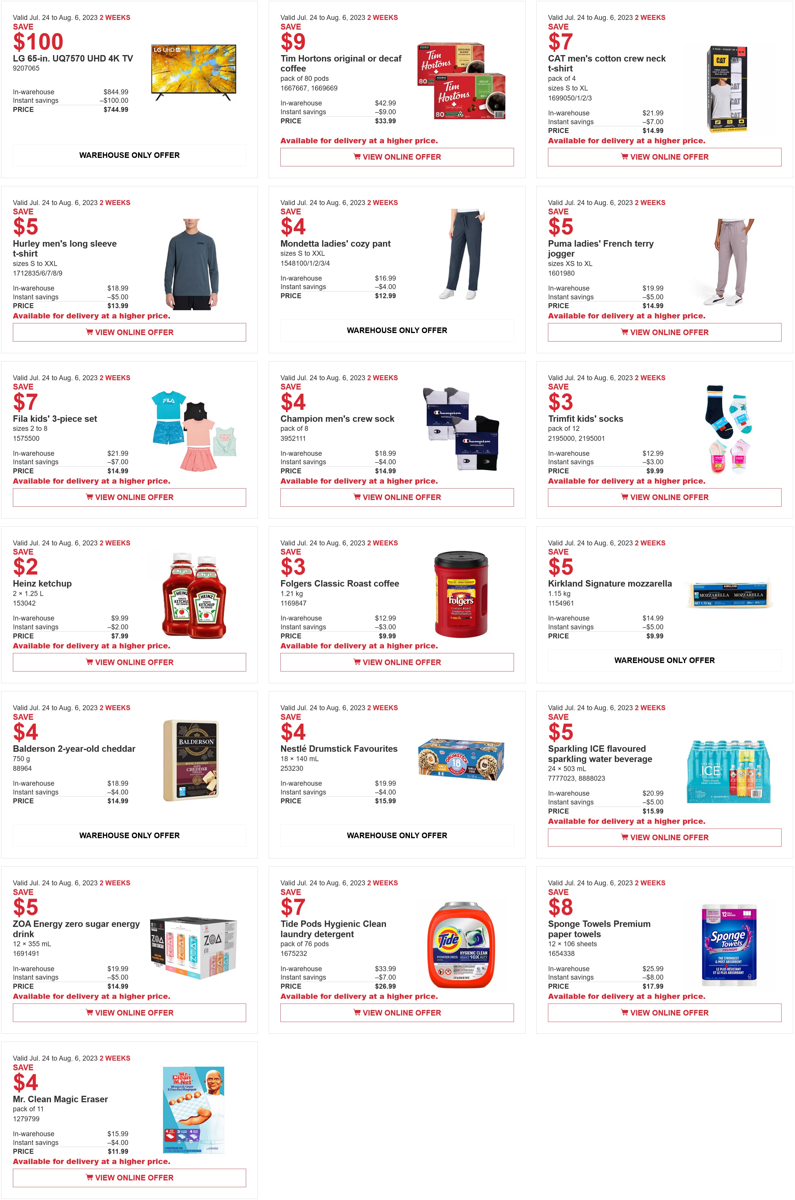 Weekend Update! – Costco Sale Items for Sep 15-17, 2023 for BC, AB