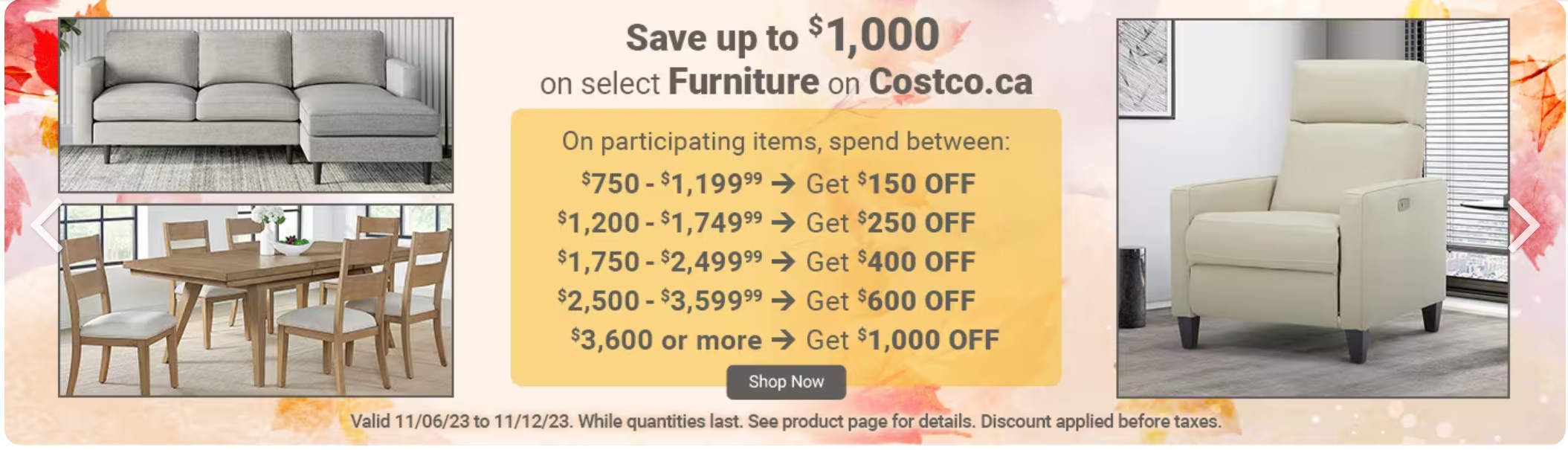 Weekend Update! – Costco Sale Items for Nov 10-12, 2023 for BC, AB, MB, SK  - Costco West Fan Blog